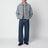Veste-chemise zippée grise en coton