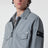 Veste-chemise zippée grise en coton