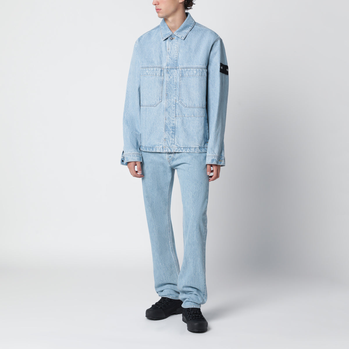 Coach jacket Indigo Denim Raw blu