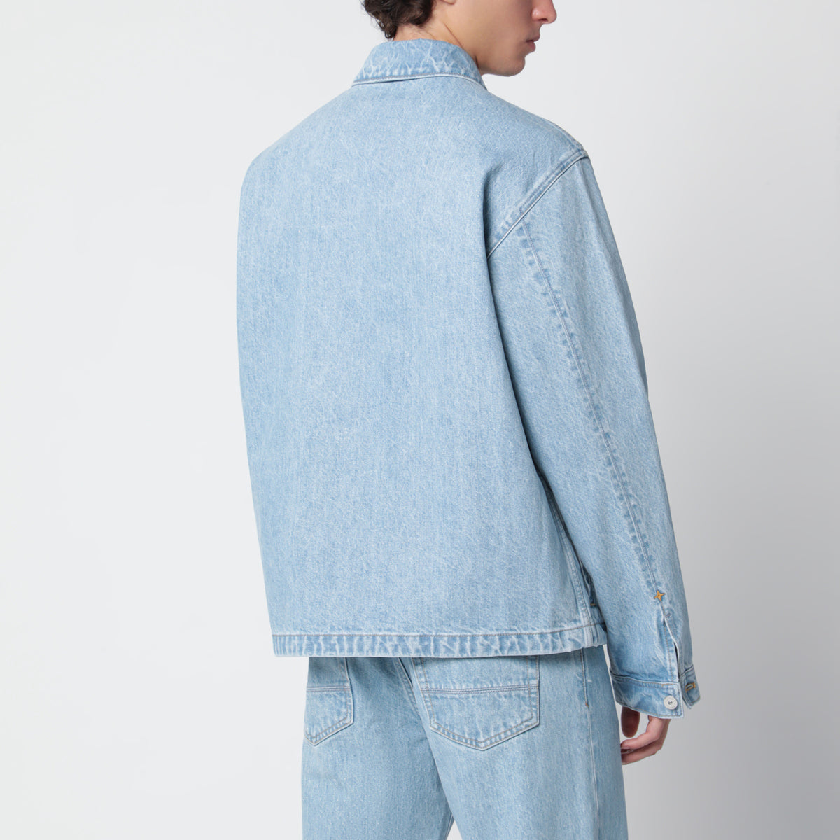 Coach jacket Indigo Denim Raw blu