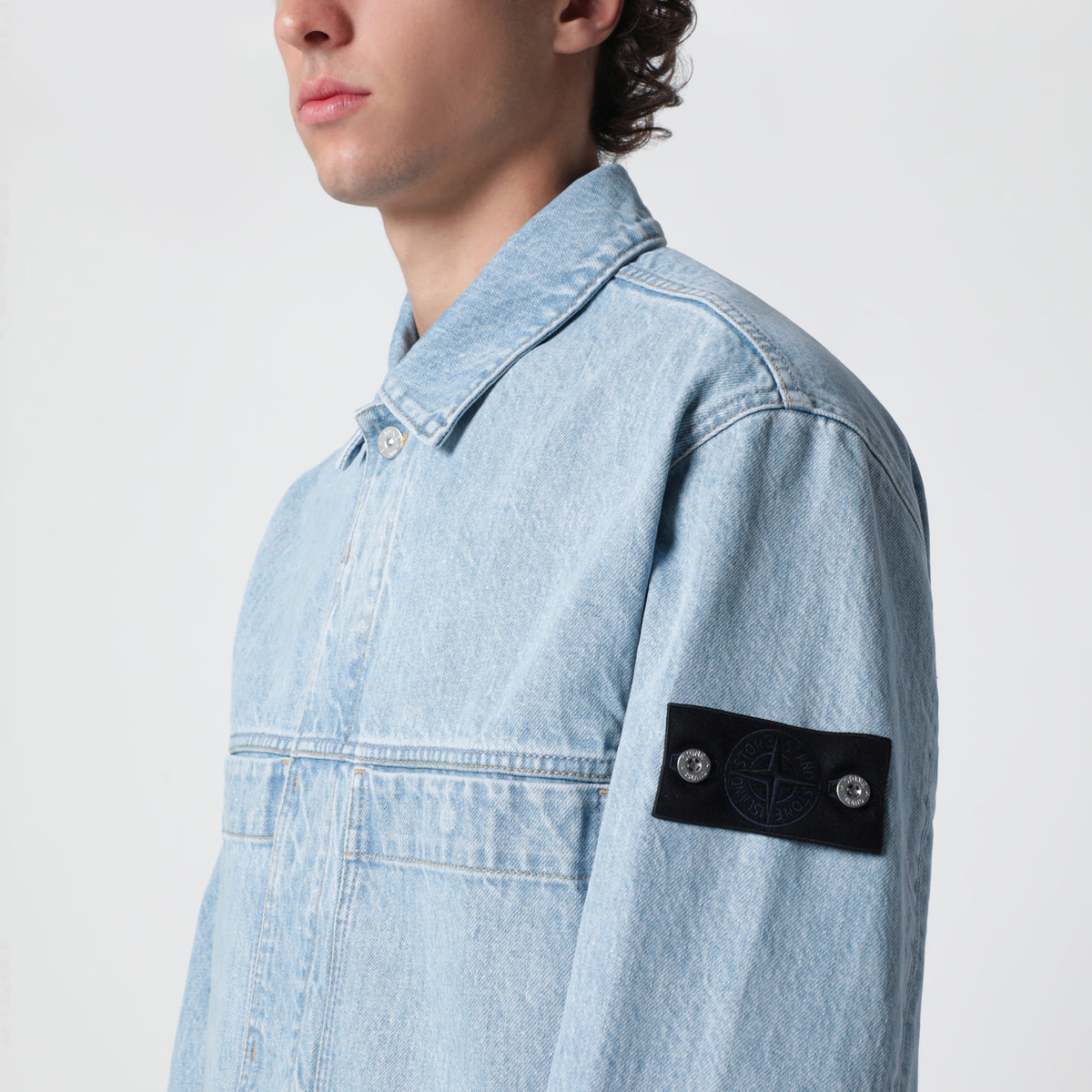 Coach jacket Indigo Denim Raw blu