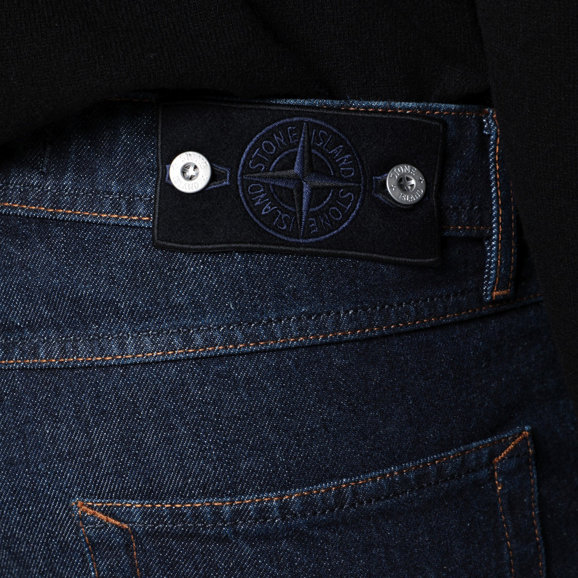 Regular straight jeans in Blue rinsed denim