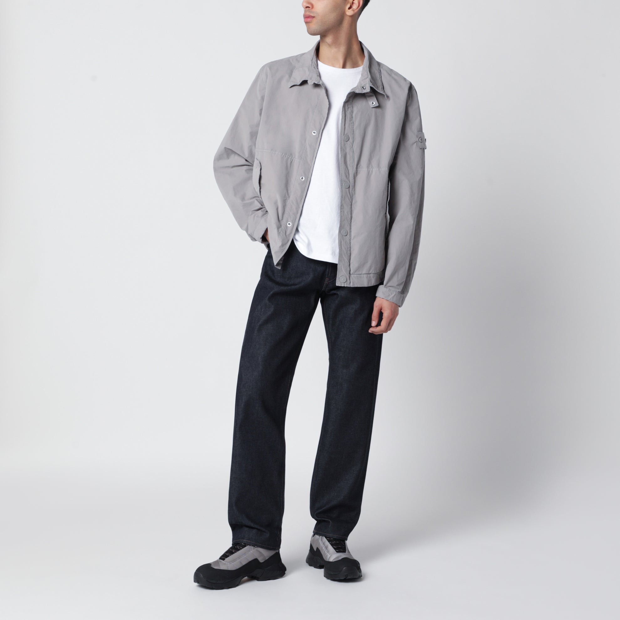 Jean regular straight en denim indigo brut