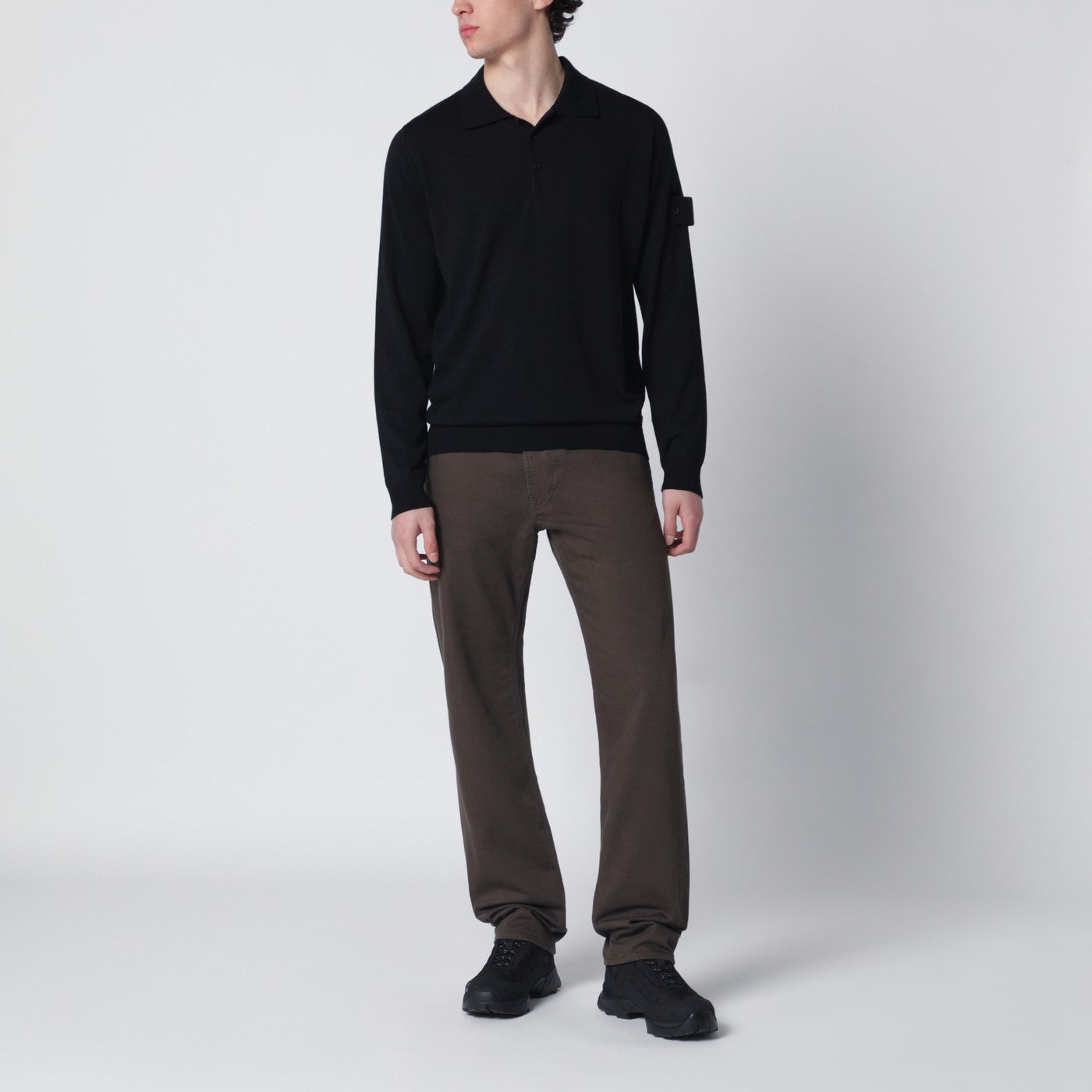 Braune Jeans mit regulärer Passform