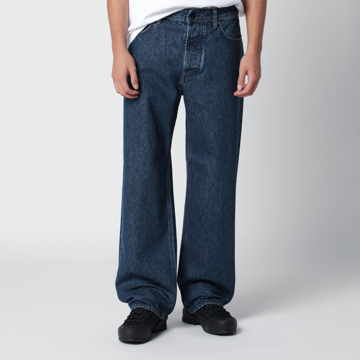 Jeans in denim blu medio