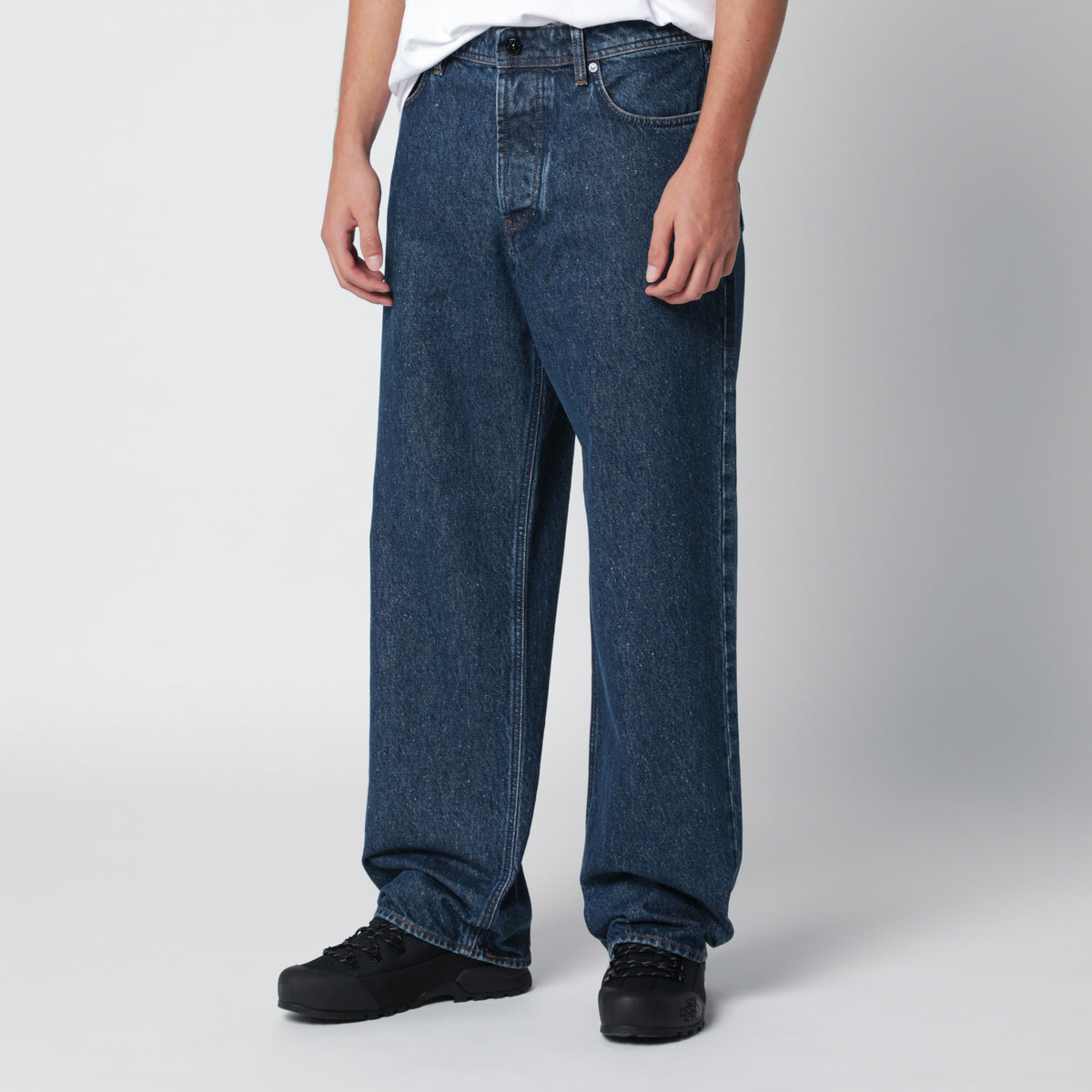 Jeans in denim blu medio