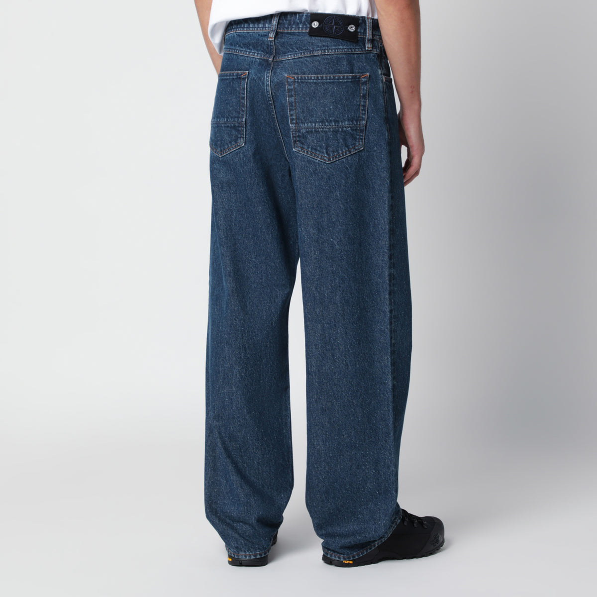 Jeans in denim blu medio
