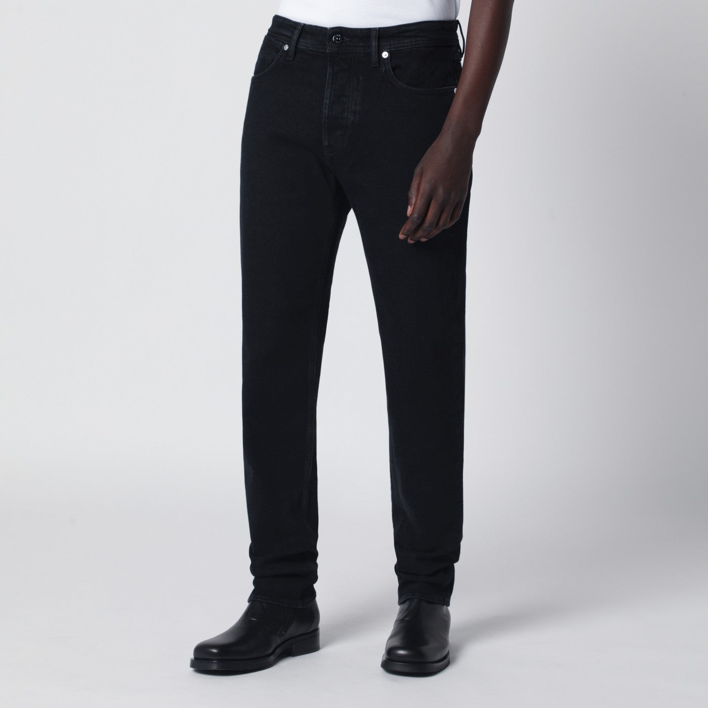 Schwarze Slim-Fit-Jeans