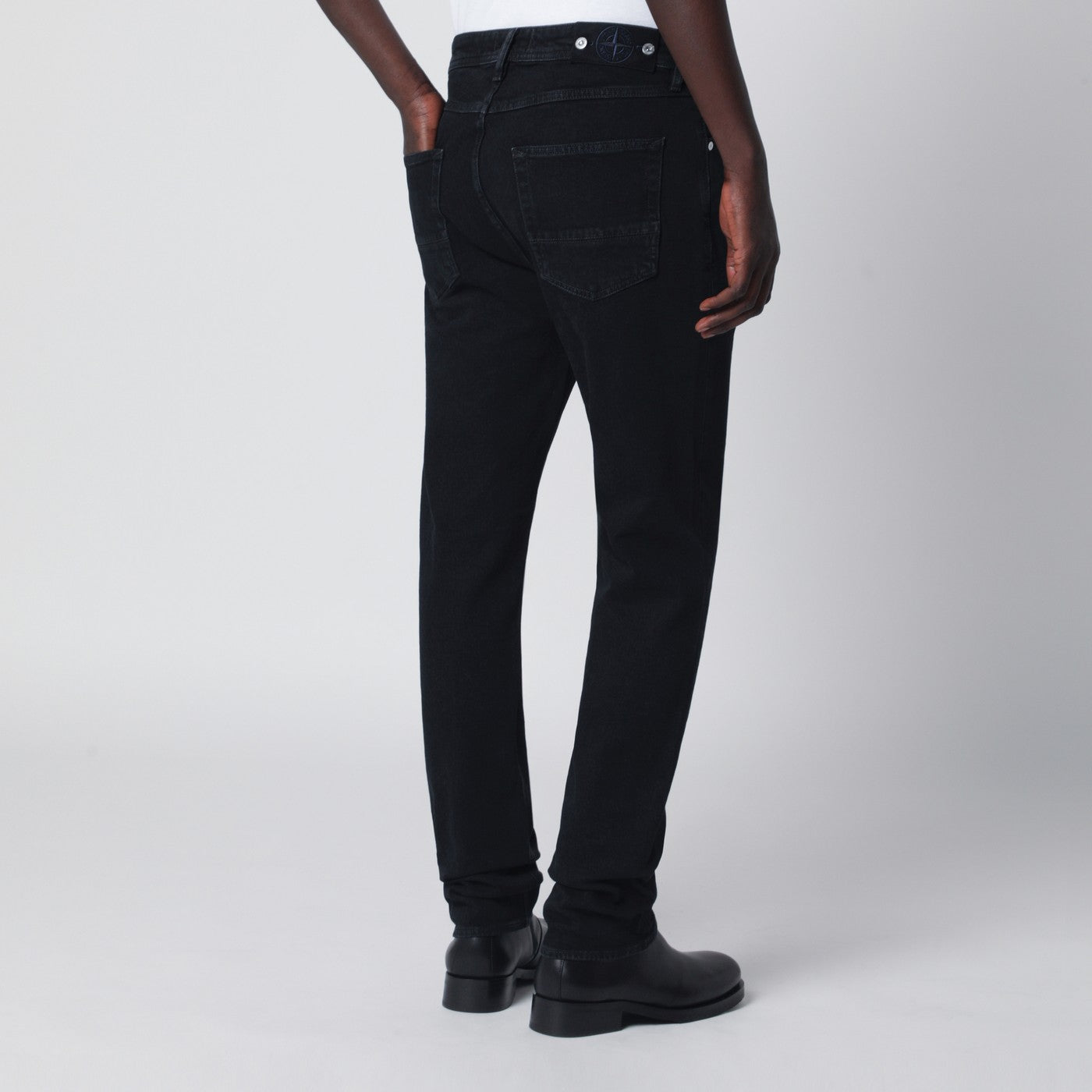Schwarze Slim-Fit-Jeans