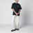 T-shirt regular Outline Compass in cotone blu