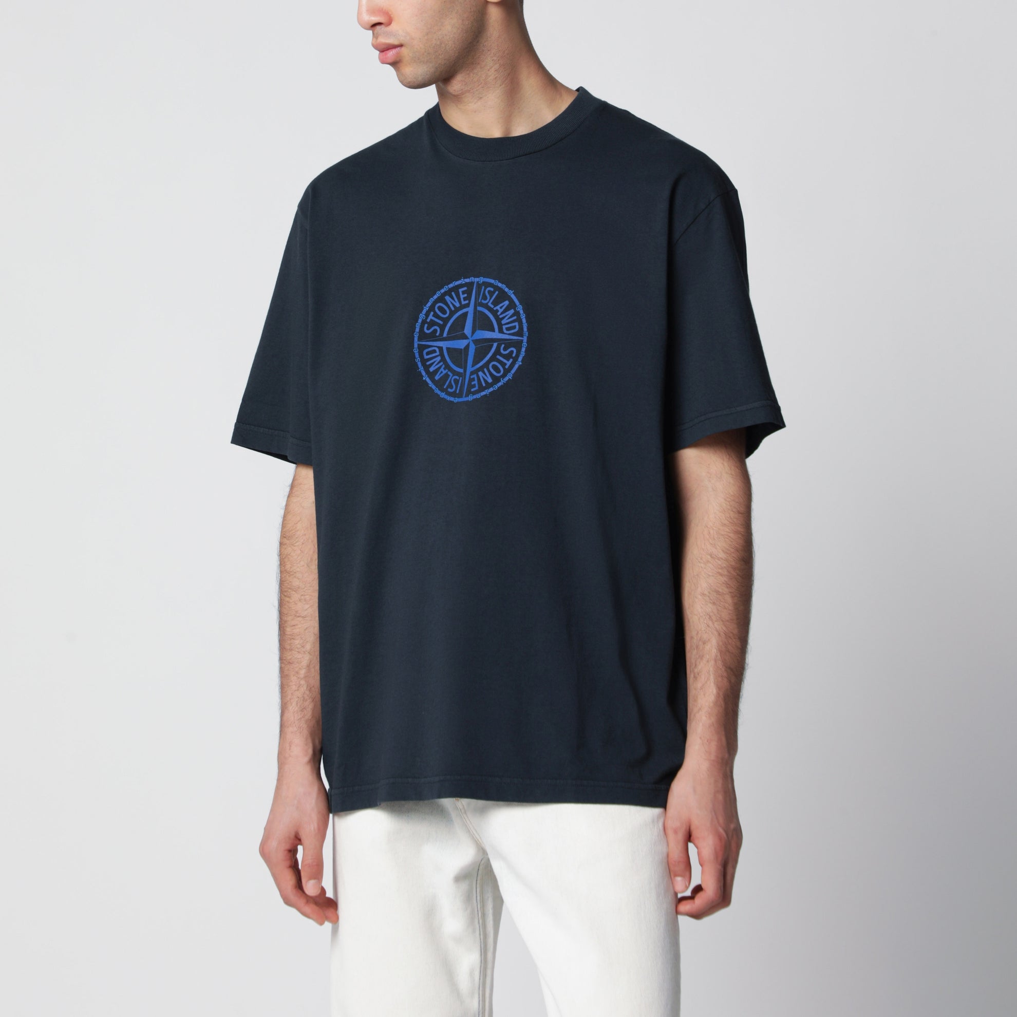 All Around Compass jersey T-shirt in navy blue