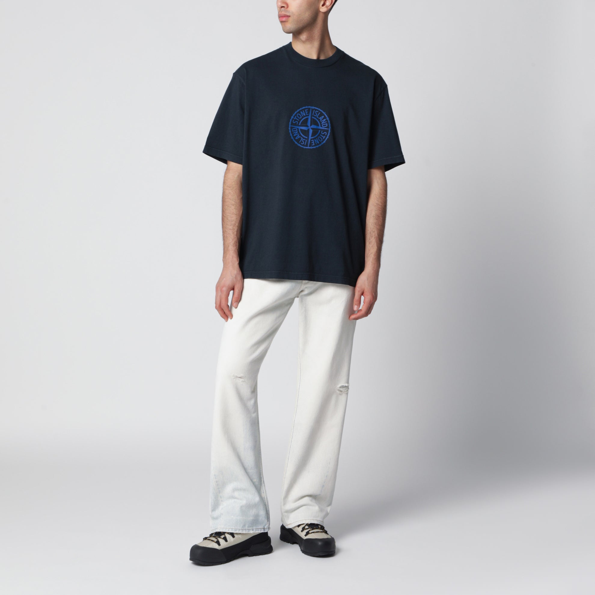 All Around Compass jersey T-shirt in navy blue