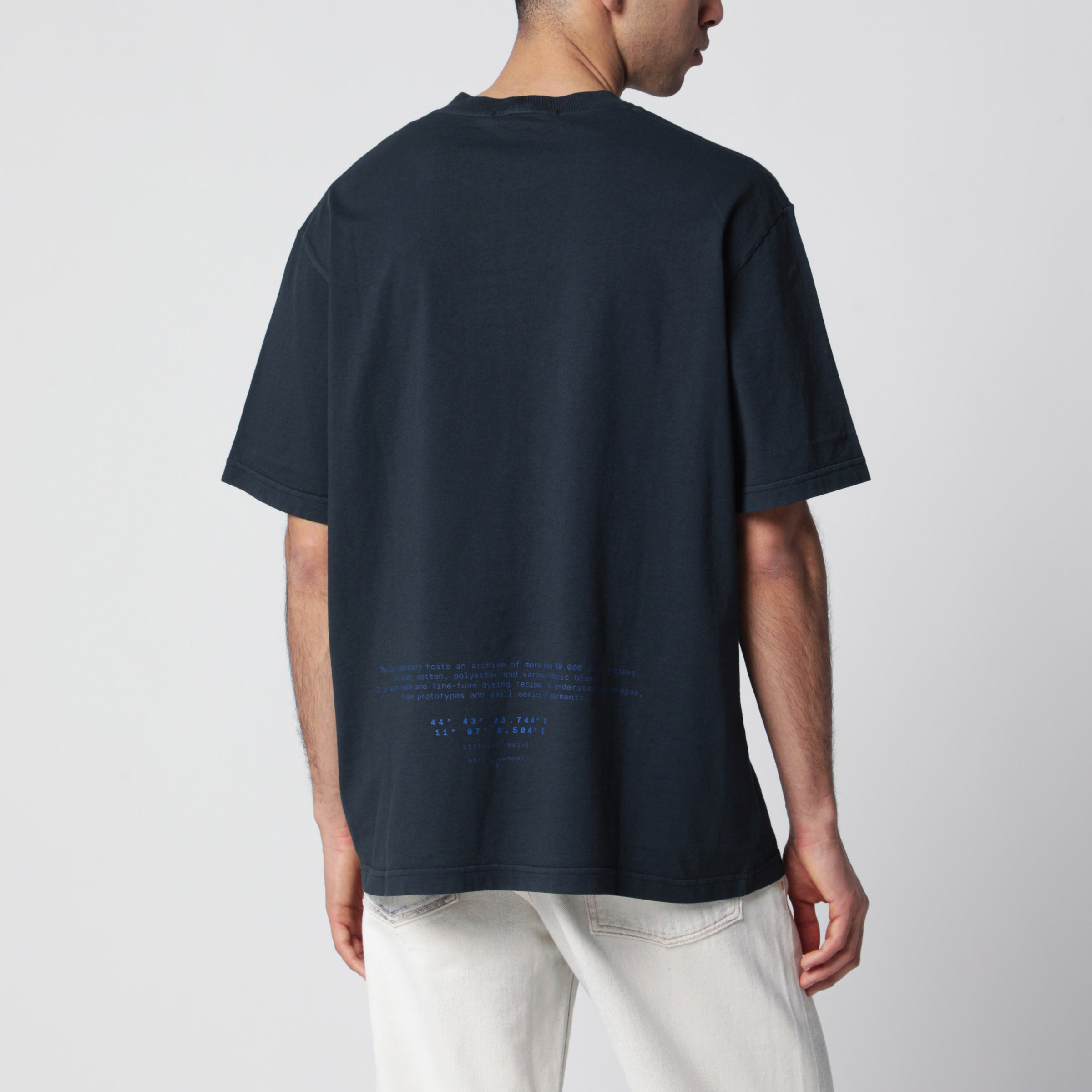 Stone Island All Around Compass jersey T-shirt in navy blue