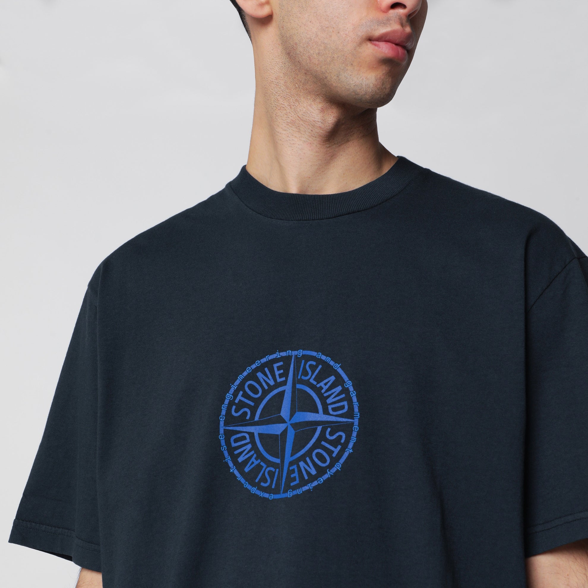 All Around Compass jersey T-shirt in navy blue