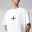 T-shirt regular con stampa in cotone biologico bianca