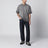 T-shirt nera in jersey di cotone pettinato