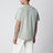 T-shirt slim girocollo in cotone verde salvia
