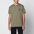 Military green cotton T-shirt