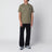 Military green cotton T-shirt
