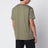 Military green cotton T-shirt