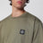 Military green cotton T-shirt