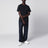 Navy blue cotton T-shirt with slim fit