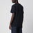 Navy blue cotton T-shirt with slim fit