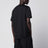 Black slim-fit cotton T-shirt
