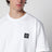T-shirt bianca in cotone con vestibilità slim