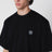 T-shirt à manches courtes noir en jersey de coton