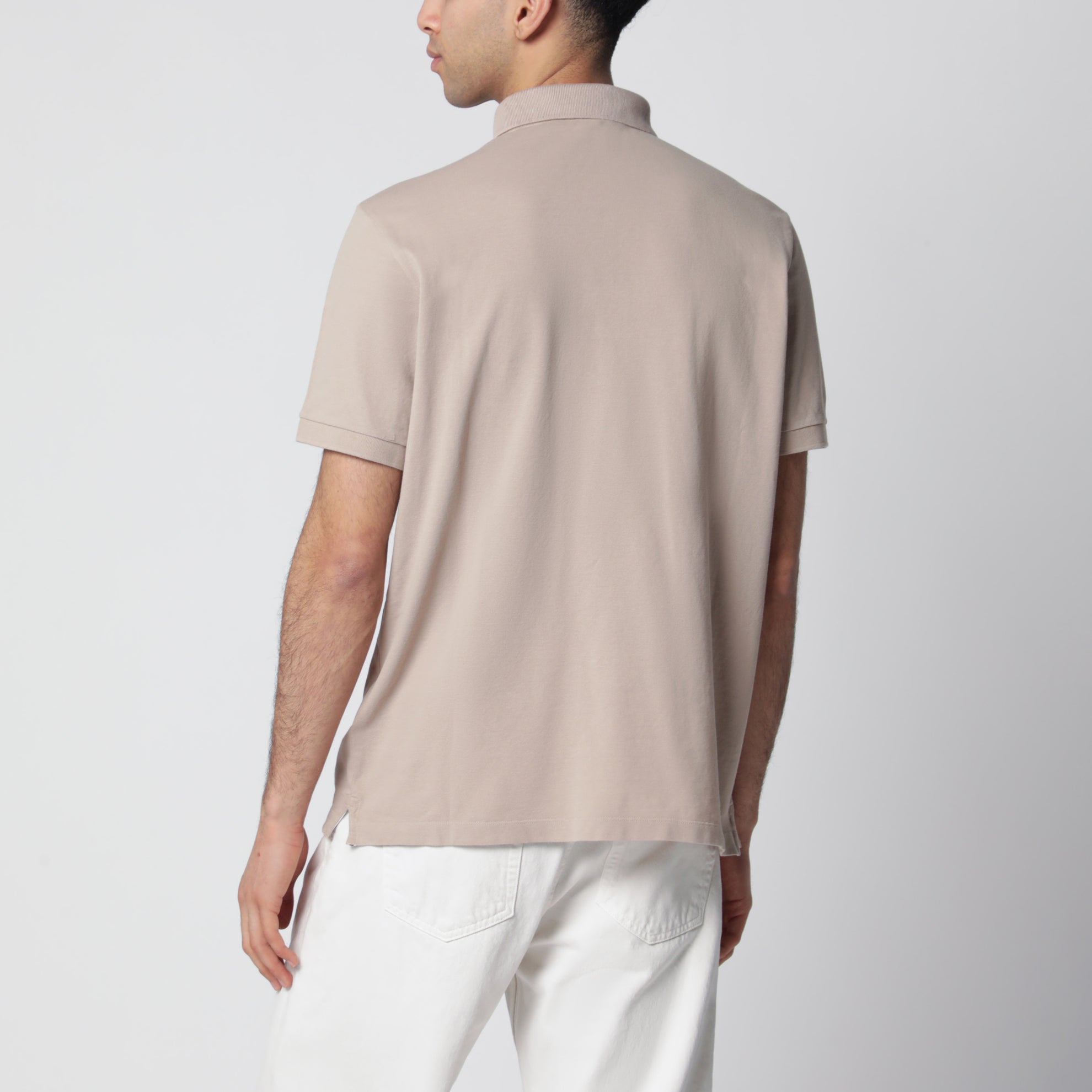 Desert polo shirt with Compass logo patch