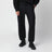 Navy blue jogging trousers in a wool blend