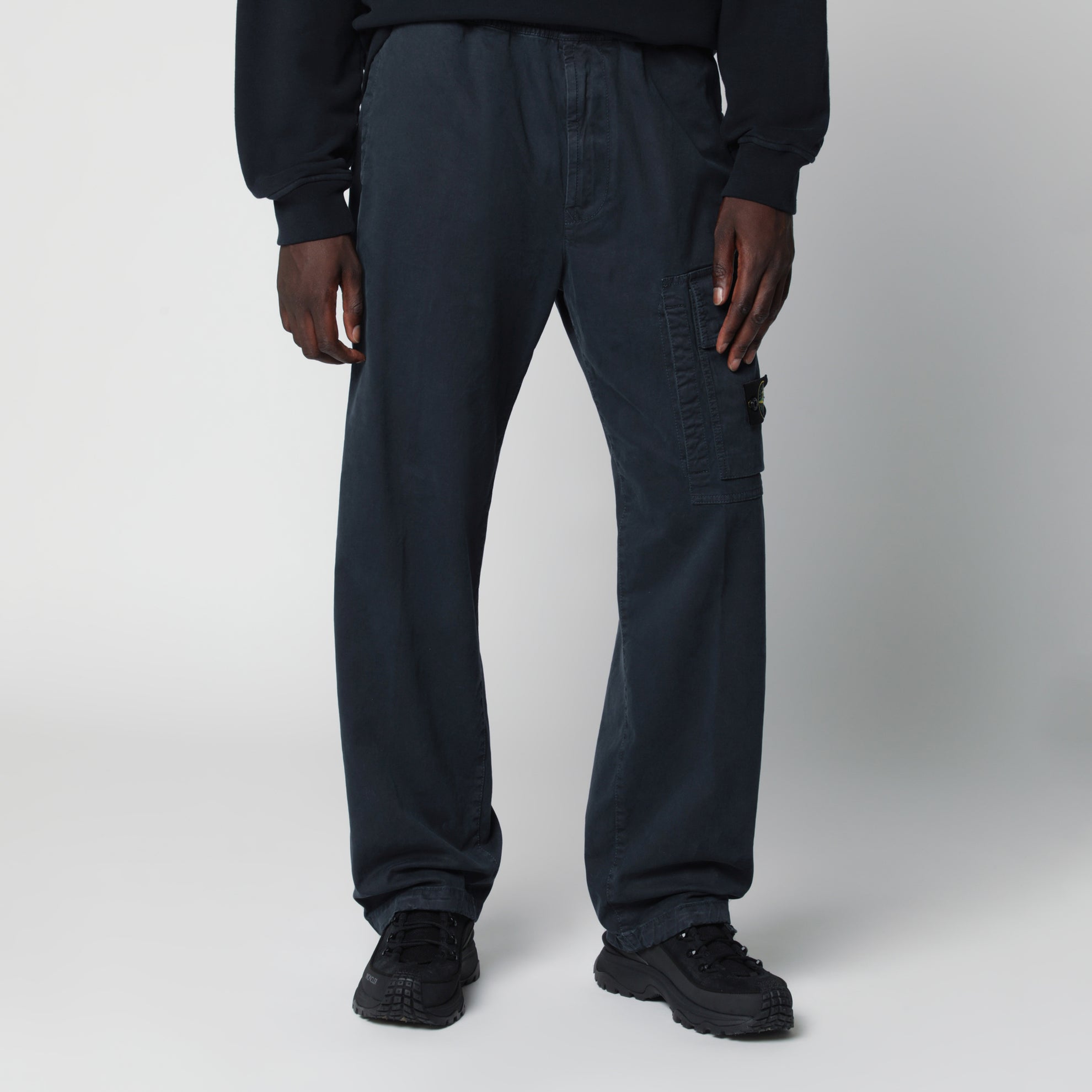 Navy cotton jogger pants