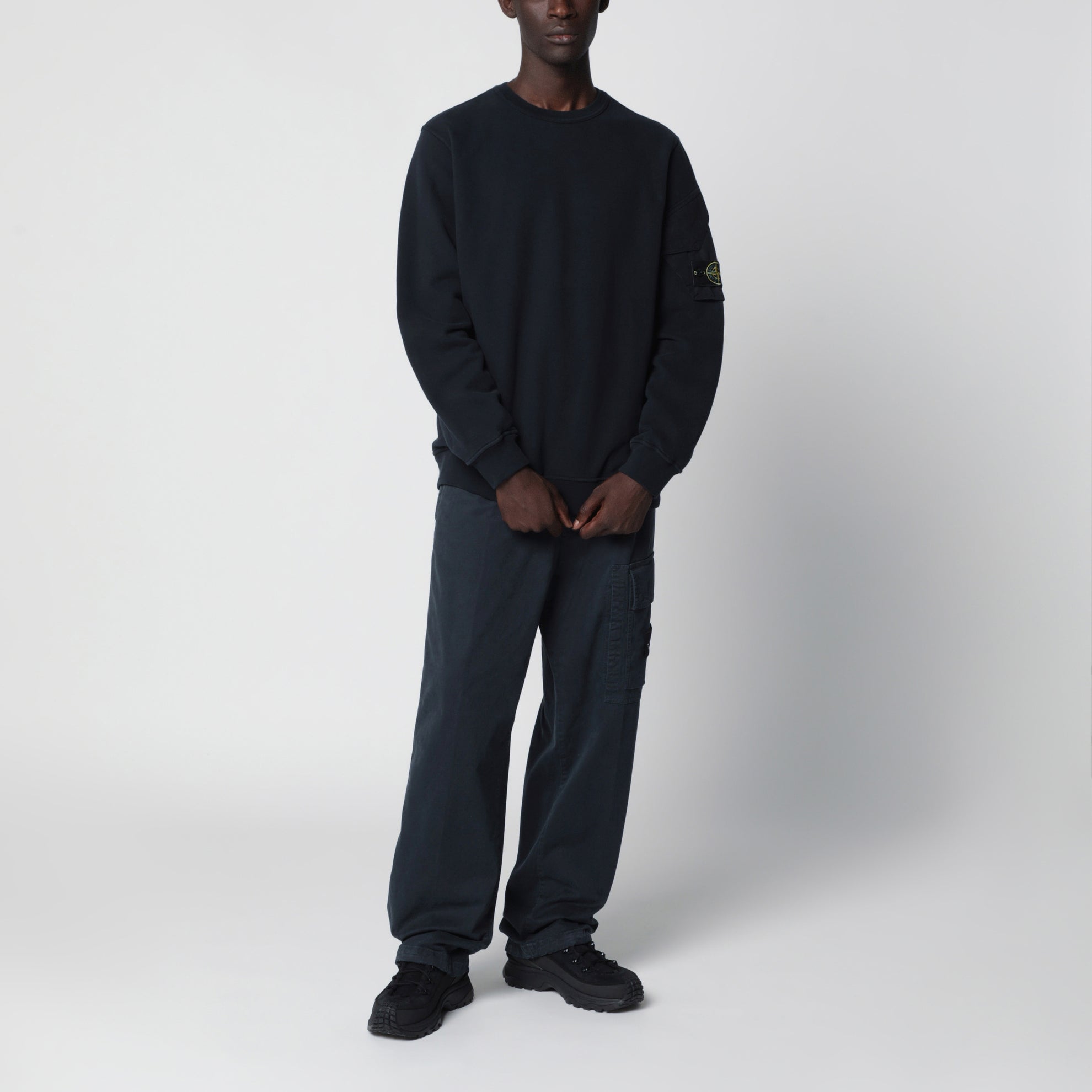 Navy cotton jogger pants
