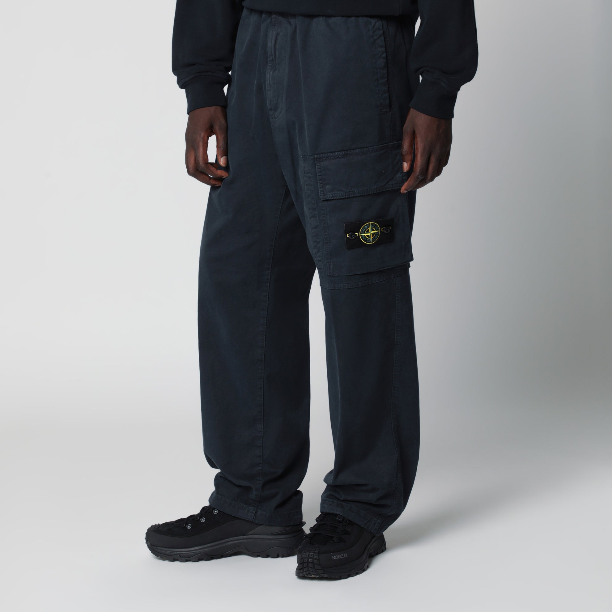 Navy cotton jogger pants