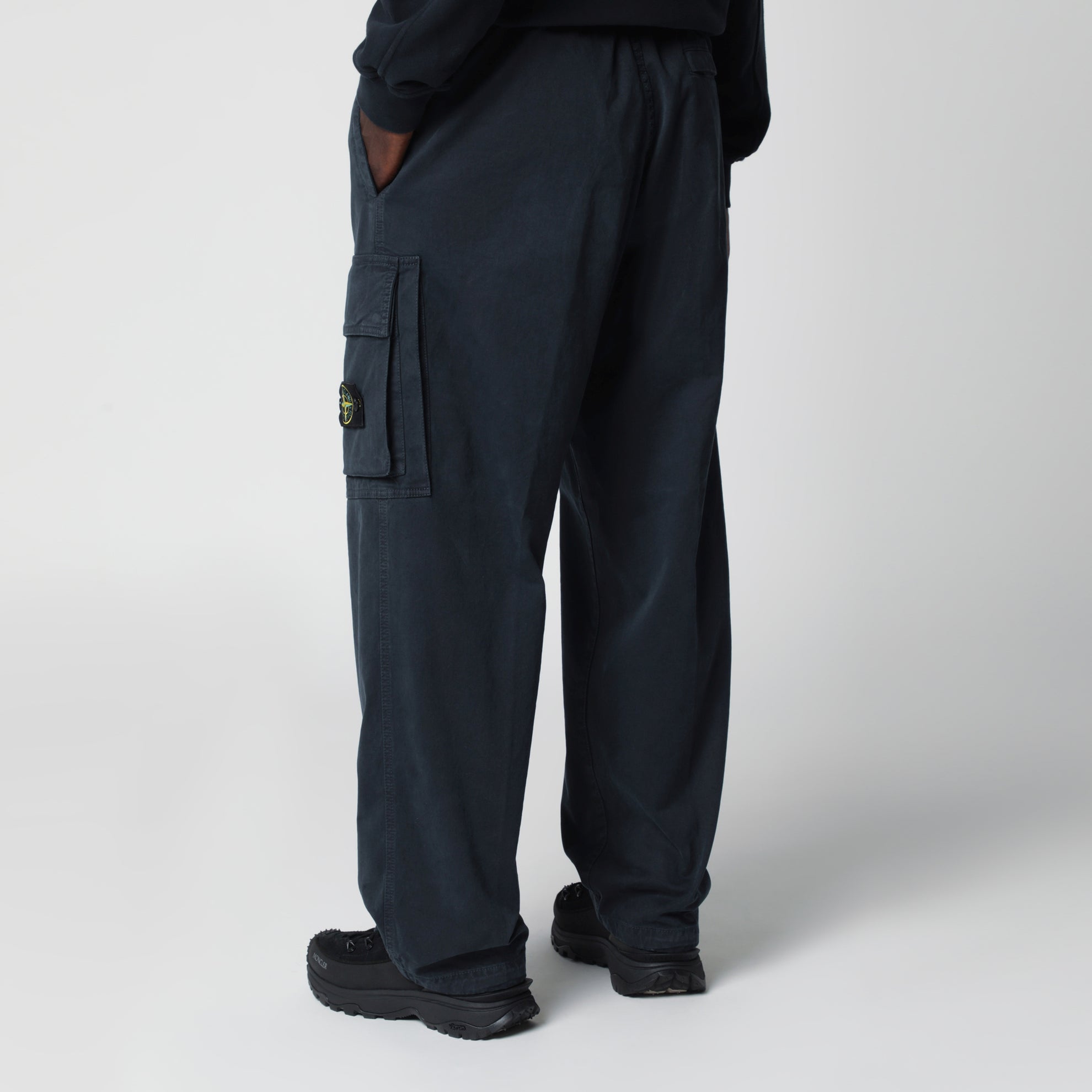 Navy cotton jogger pants
