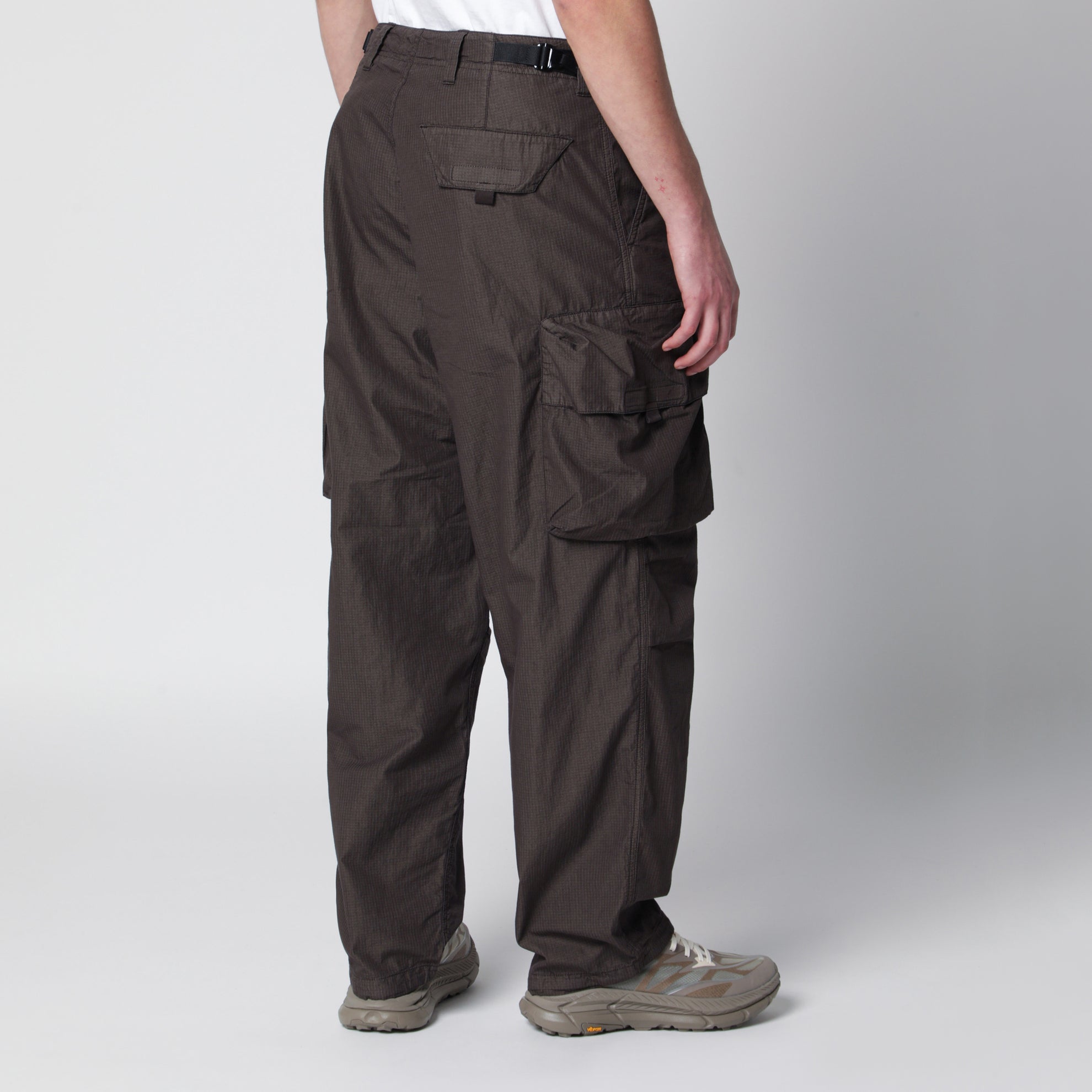 Pantaloni cargo grigi in cotone