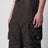 Pantaloni cargo grigi in cotone
