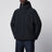 Black padded zip-up jacket