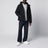 Black padded zip-up jacket