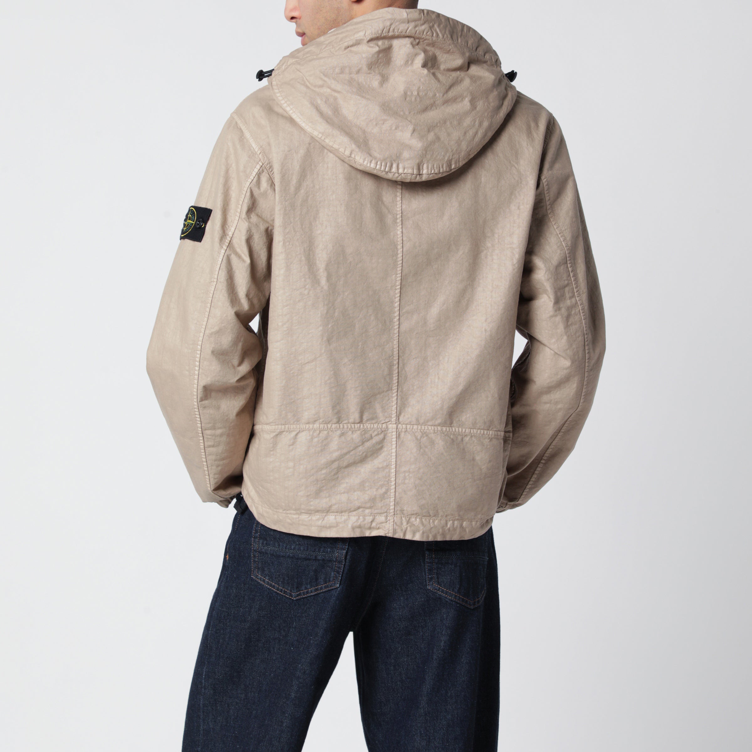 Stone Island Beige nylon zip jacket | TheDoubleF