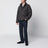 Quilted Compass lead grey polyamide jacket