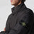 Quilted Compass lead grey polyamide jacket