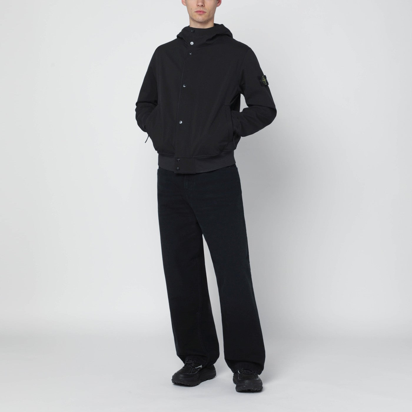 Schwarze Light Soft Shell-R Jacke
