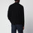 Black wool polo sweater