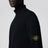 Navy blue ribbed turtleneck sweater