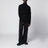 Black ribbed turtleneck sweater