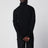 Black ribbed turtleneck sweater