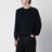 Navy blue sweater in cotton