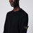 Navy blue ribbed crew-neck sweater